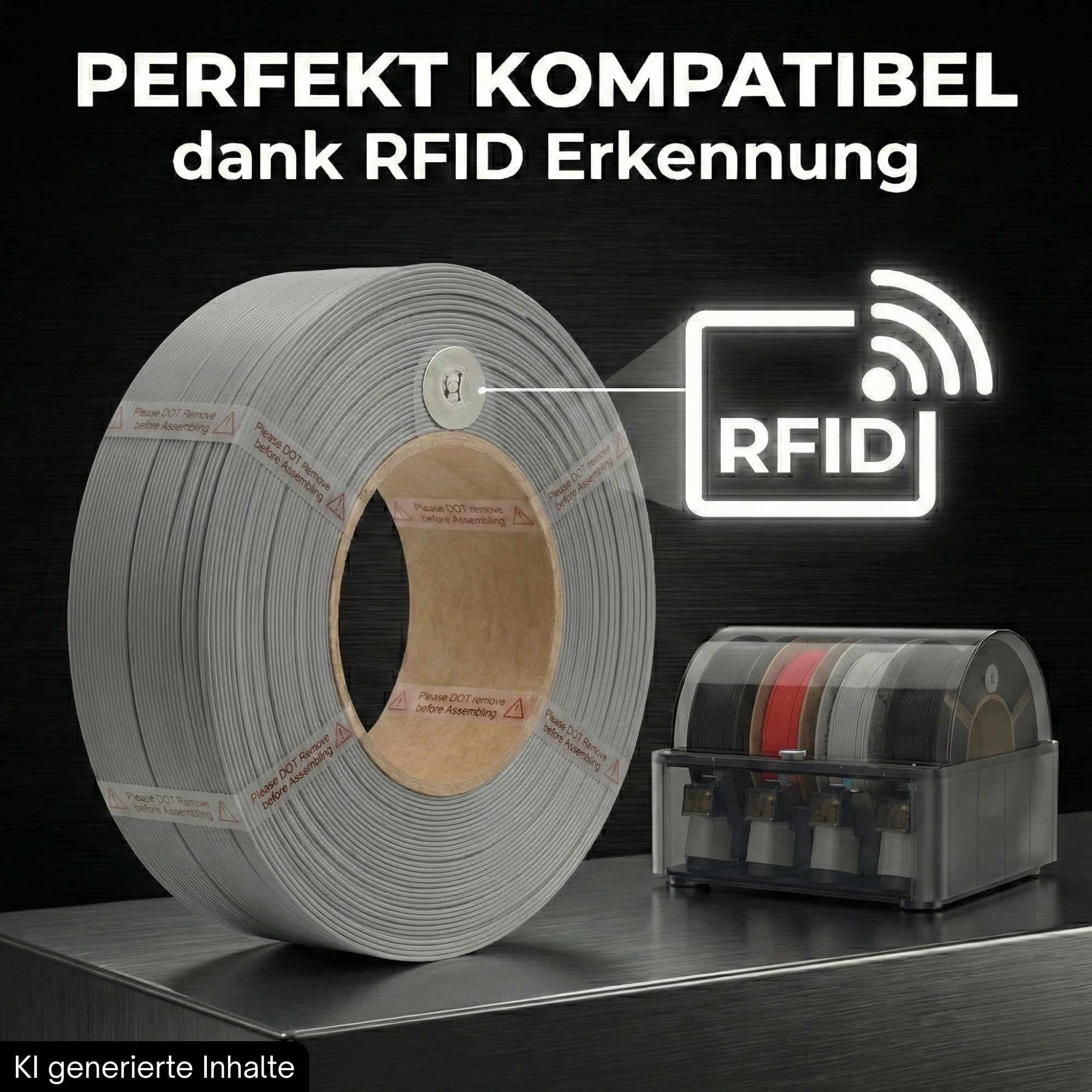 Pasuje do drukarki 3D Bambulab PLA Basic Bambu Lab 1,75 mm szary 10103