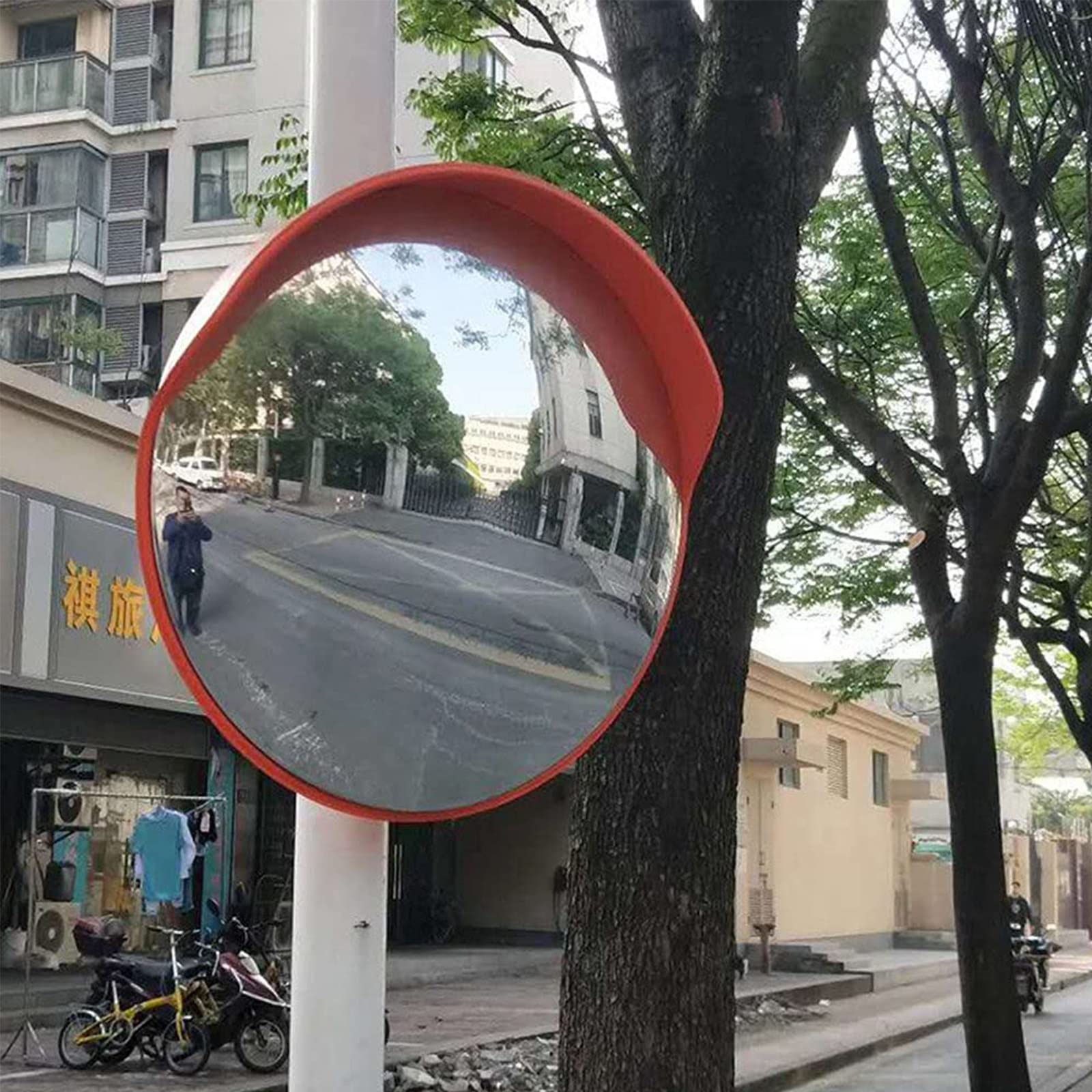 Specchio Convesso Di Sicurezza 80 Cm | Rotondo Per Angoli Ciechi | Parcheggi E Ingressi - Foto 7