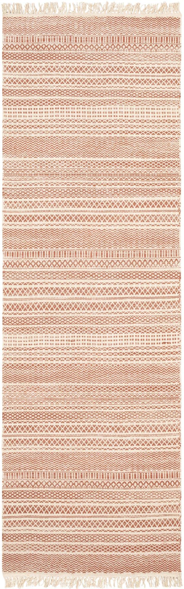 Mark&Day Wool Rugs, 2x8 Landhorst Cottage Apricot Runner Area Rug, Orange Beige Carpet for Hallway, Kitchen, Bedroom or Living Room (2'6