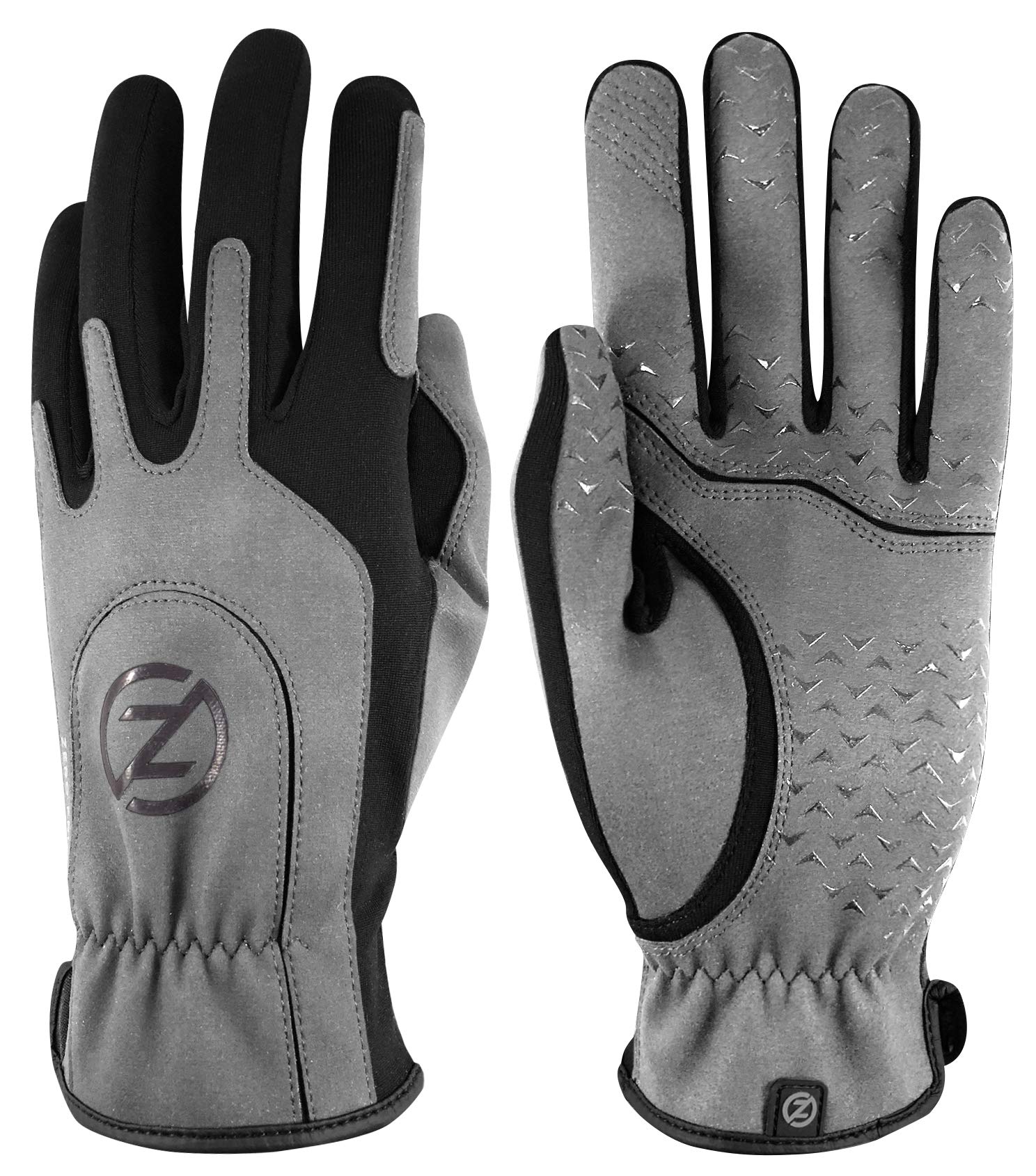 Zero Friction Universal-Fit Men's Activewear Gloves, Grey