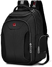 WENGER 17.5" ScanSmart Laptop Backpack, 30 Litres, Black, Swiss Designed-blend of style & function, 612014