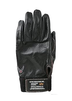 Amazon.co.jp: ALPHA INDUSTRIES レザーワークグローブ ブラック