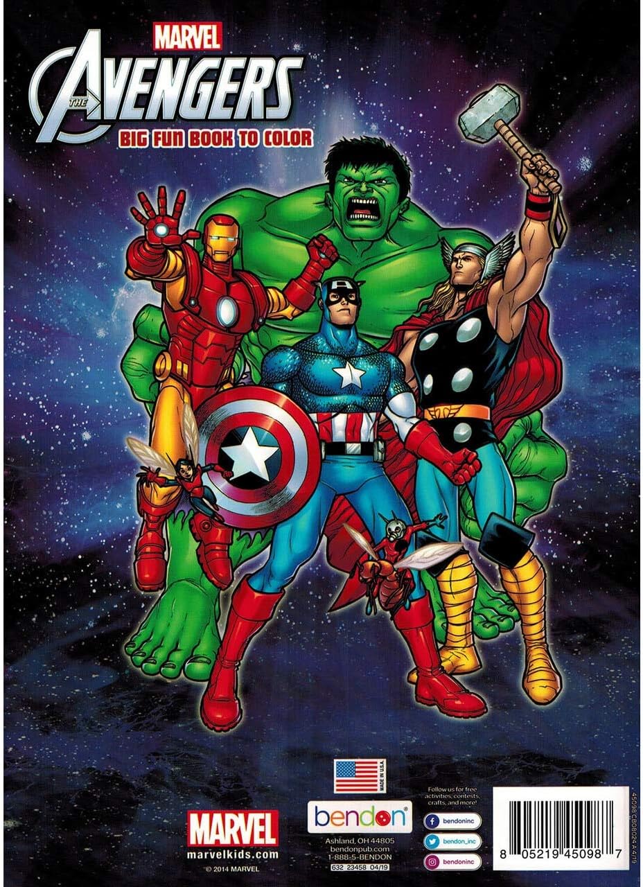 Marvel Avengers Big Fun Book to Color - 80 Pages
