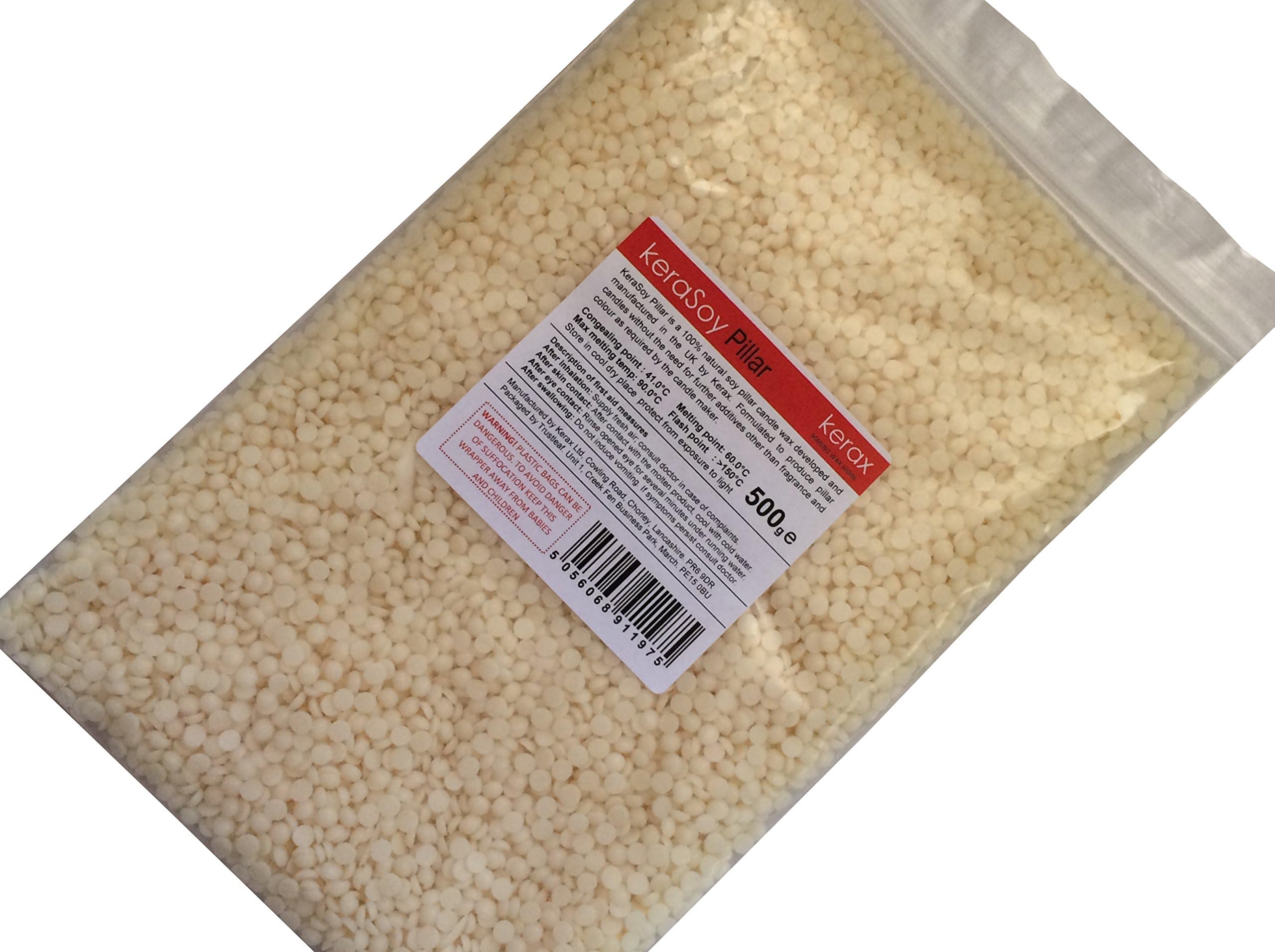 100% Natural Soy/Soya Wax PILLAR Blend Candle Wax - Pick your pack size 250g, 500g, 1kg or 2kg (500g Pack)