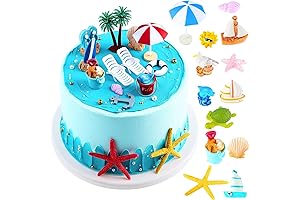 Hawaiian Cake Topper Set for Tropical Celebrations