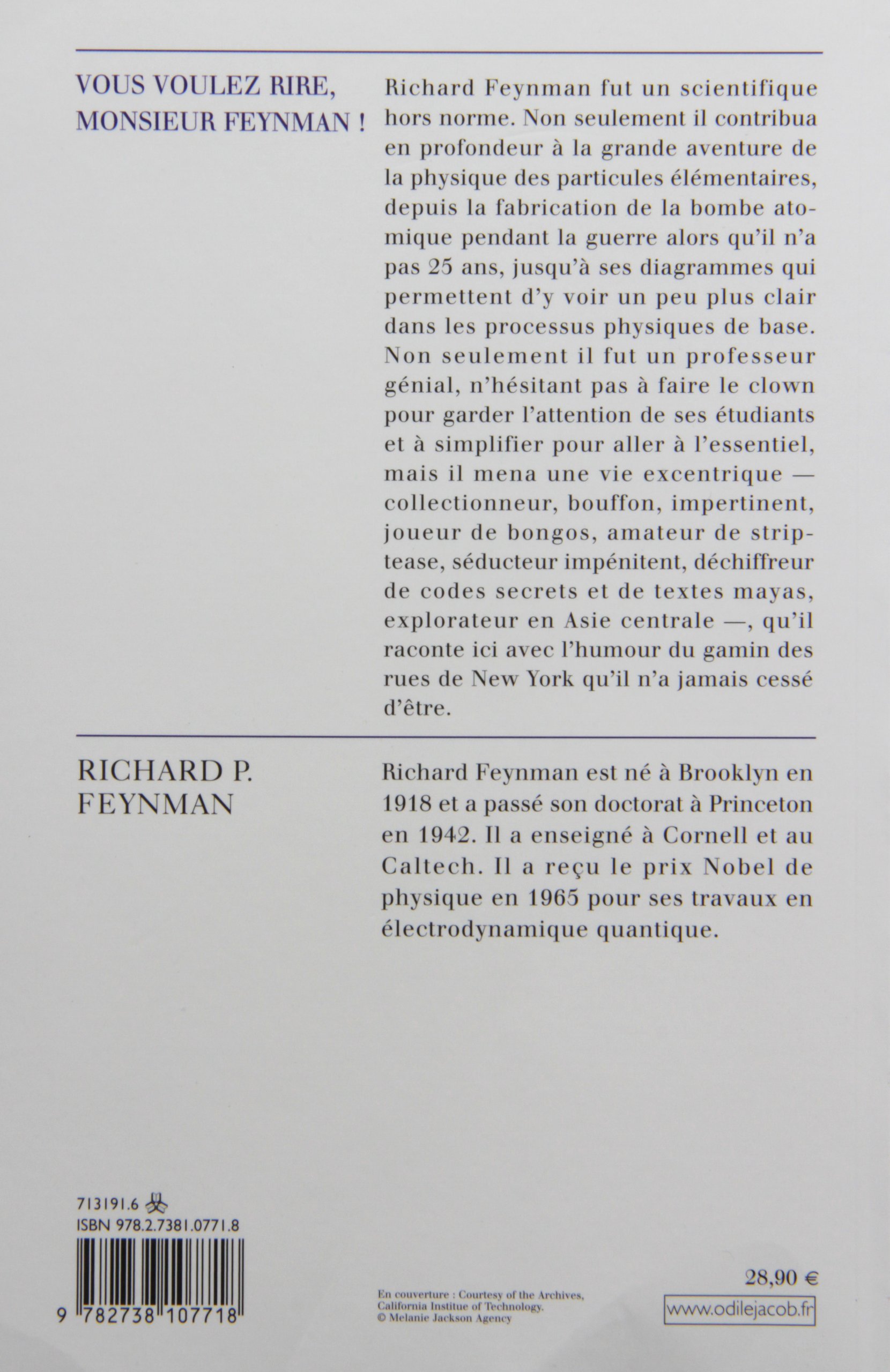 Vous voulez rire, monsieur Feynman !