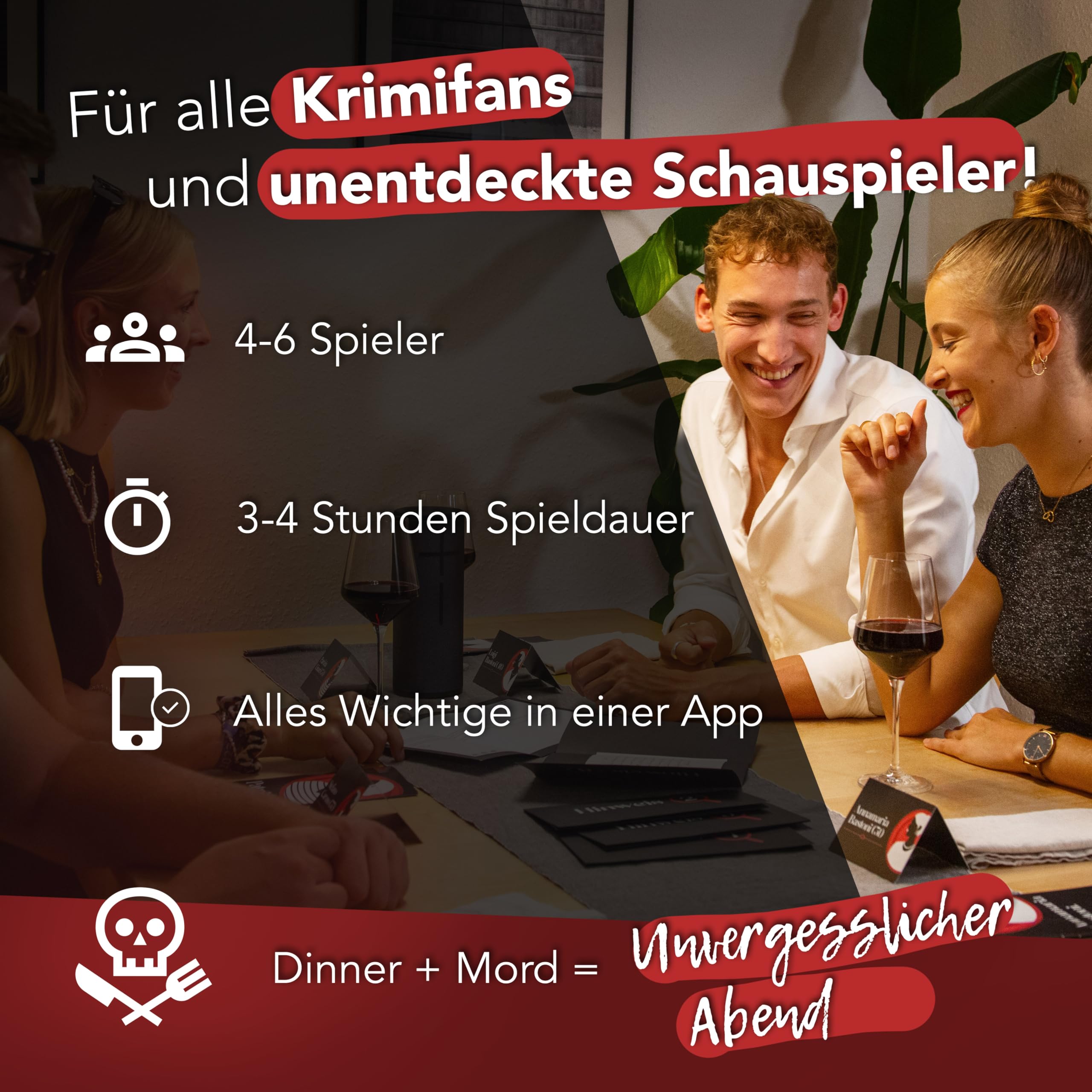CRIMECASES Krimidinner für 4-6 Spieler: Der letzte Pate | Das schaurig-heitere Mafia Krimi Dinner für 4 bis 6 Personen | Mörderische Dinnerparty ab 14 Jahren