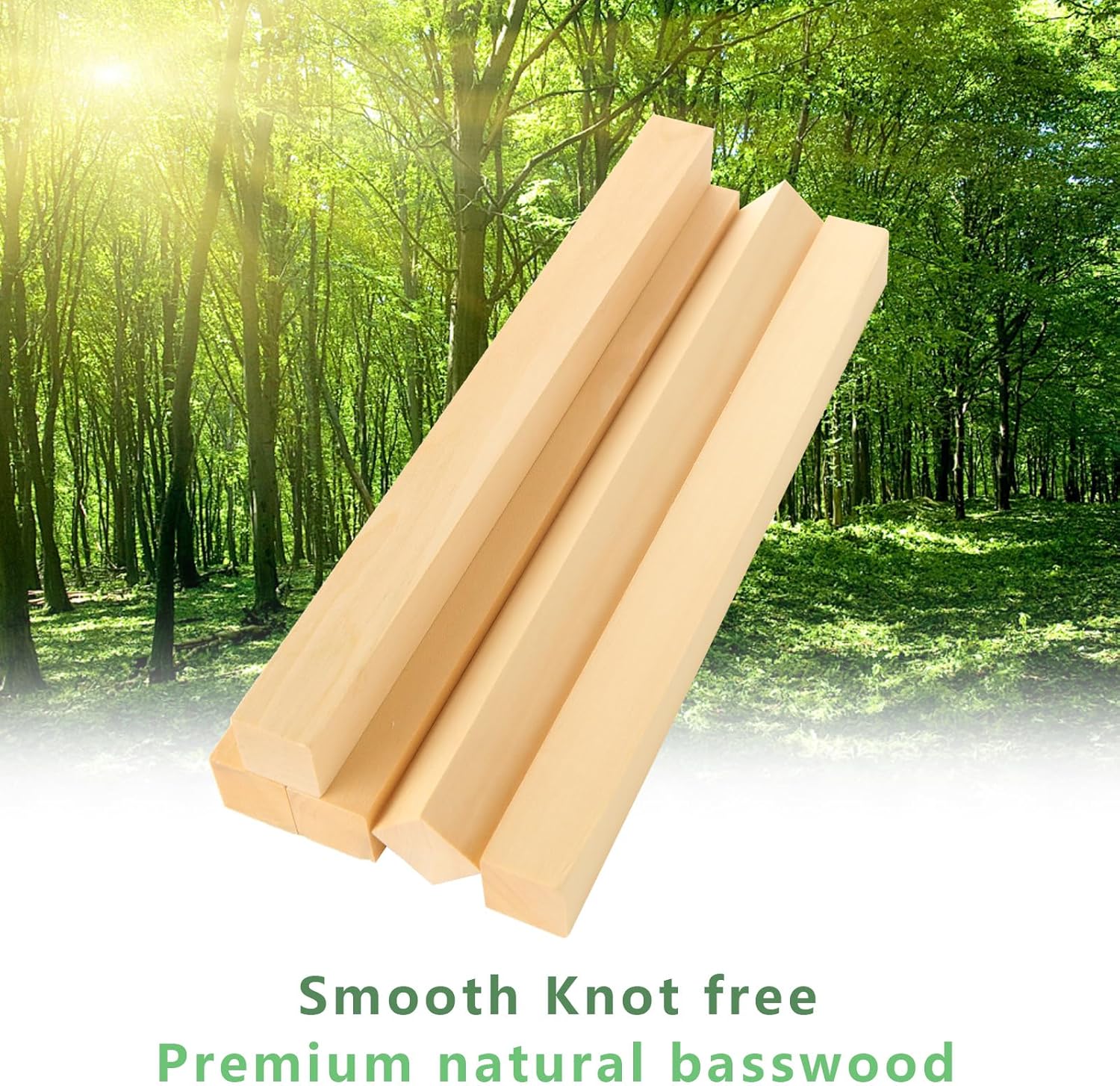 20 Pack Unfinished Basswood Carving Blocks, 12x1x1 Inch Unfinished Bass Wood Blocks for Crafts, Whittling Wood Carving Blocks for Home, Crafts, Class, Arts, Christmas DIY Supplies