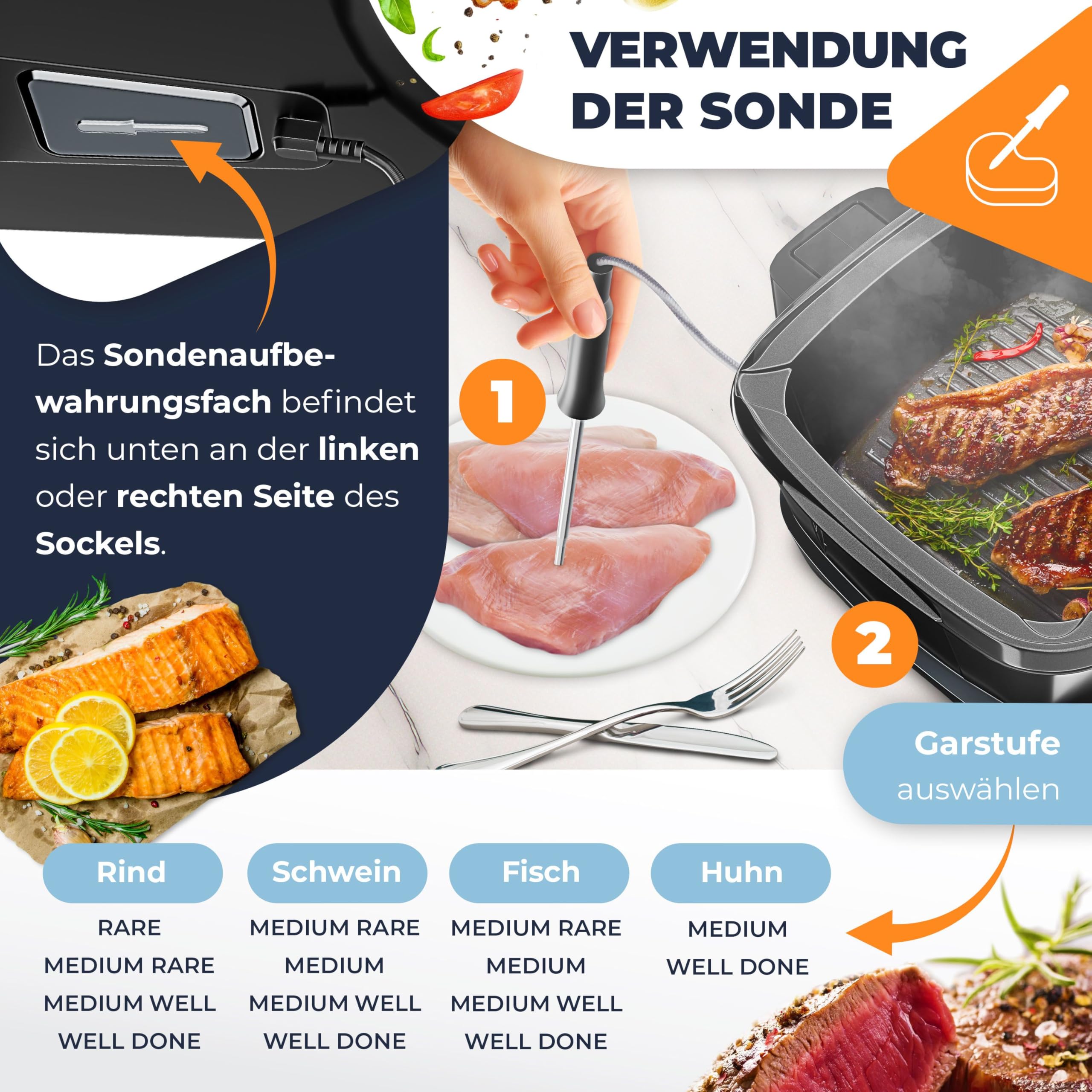 KESSER® Multikocher mit Heißluftfritteuse 8L & 16 Programme Küchengerät - Grillen, Backen, Schmoren, Dampfgaren Vorheiz- & Warmhaltefunktion Reiskocher Slow Cooker, Joghurtbereiter