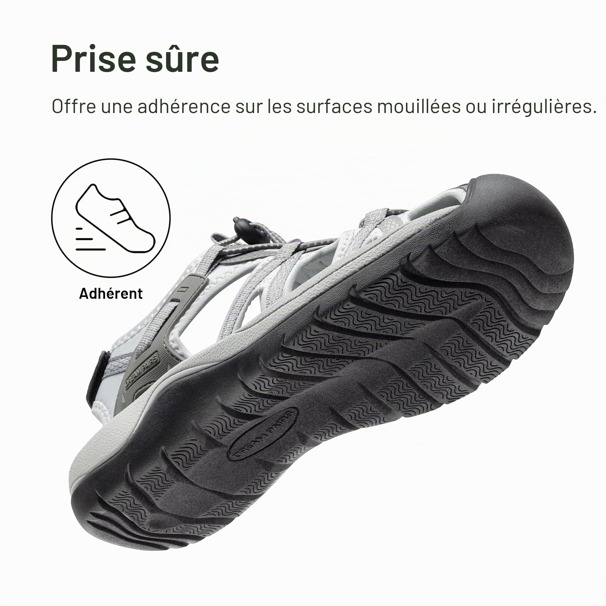 DREAM PAIRS Sandales Sportives d'été pour Hommes Antidérapantes et Respirantes Sandale Extérieure Confortable DMUMST2505