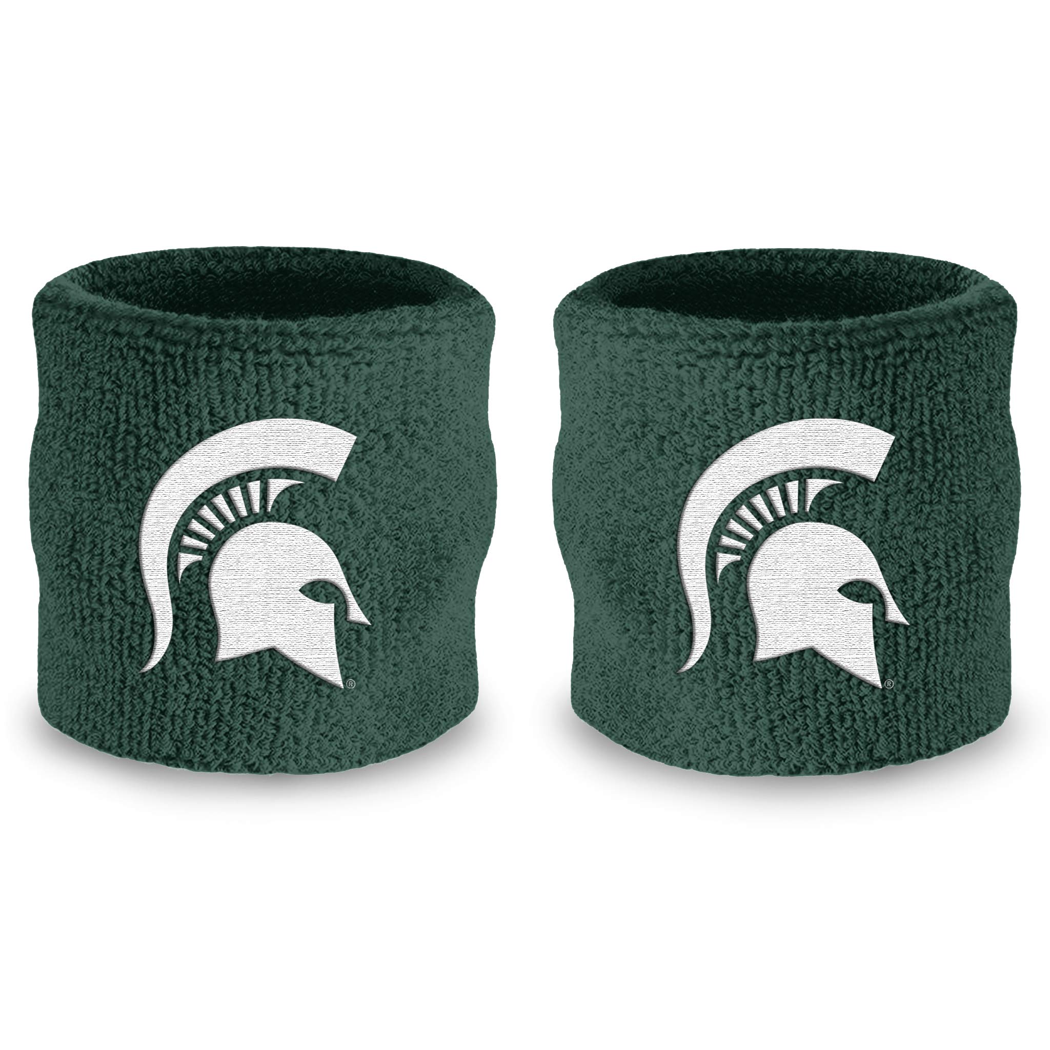 SuddoraCollege Wrist Sweatbands - Athletic Cotton Terry Cloth Wrist Bands for School Basketball, Tennis, Football, Baseball (Pair)