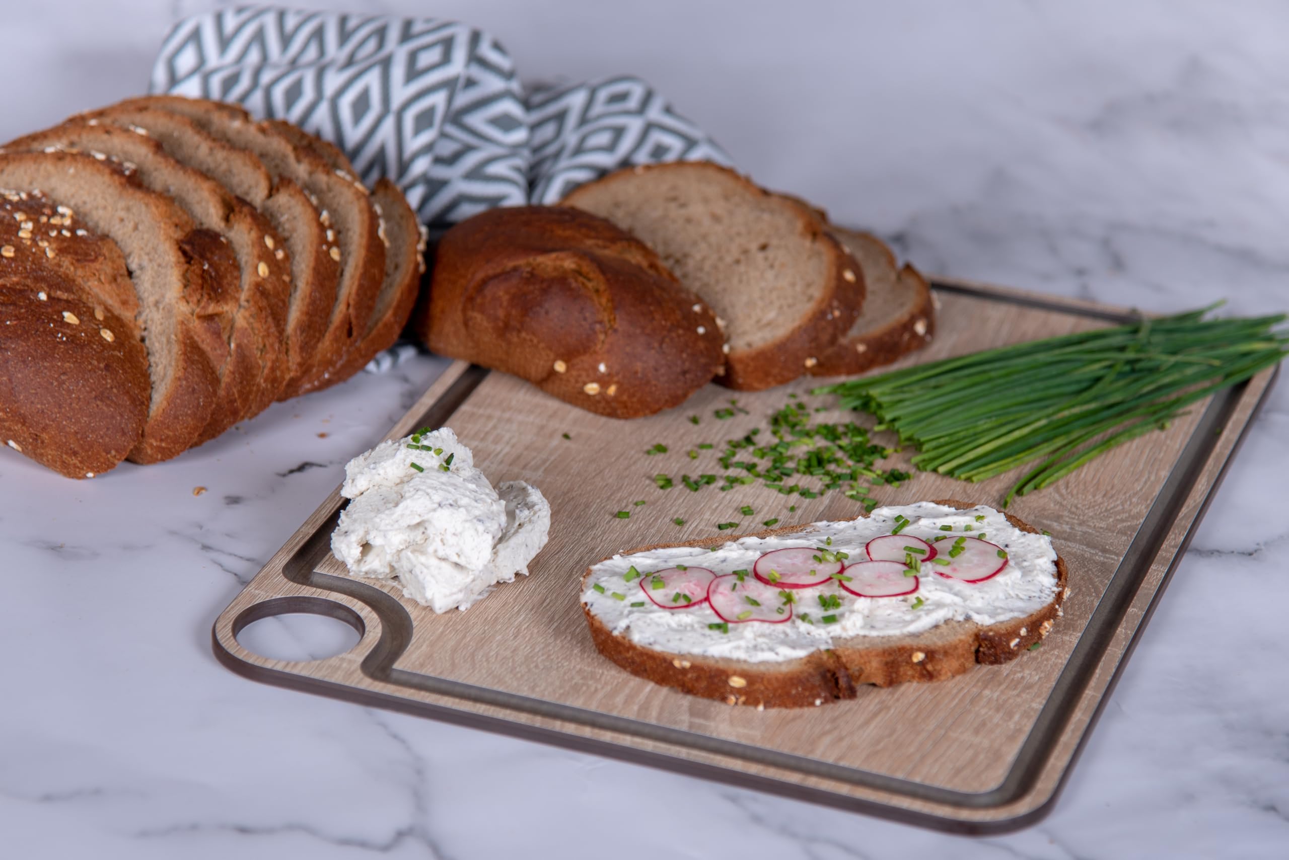 Planche à Découper En Fibre Cellulose Et Résine ARCOS Naturel 24 X 14