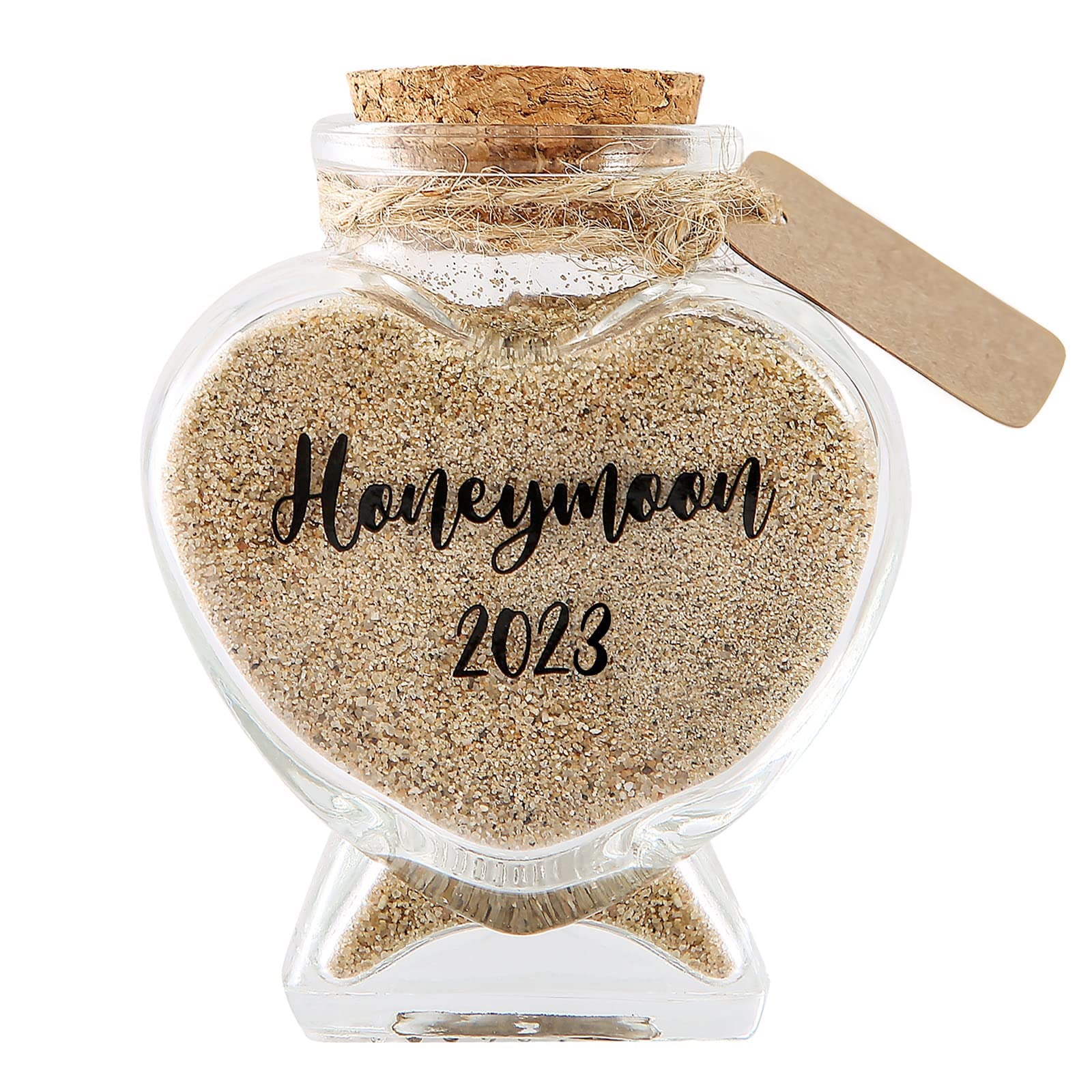 Honeymoon Sand Keepsake Jar 2025, Honeymoon Gifts for Newlywed Couple, Bride & Groom, Honeymoon Essentials, Bridal Shower Gifts, Romantic Wedding Registry, Engagement, Unique Travel Gift Ideas