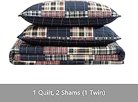 Vista 5 de Eddie Bauer Madrona - Juego de colcha de algodón, cama King