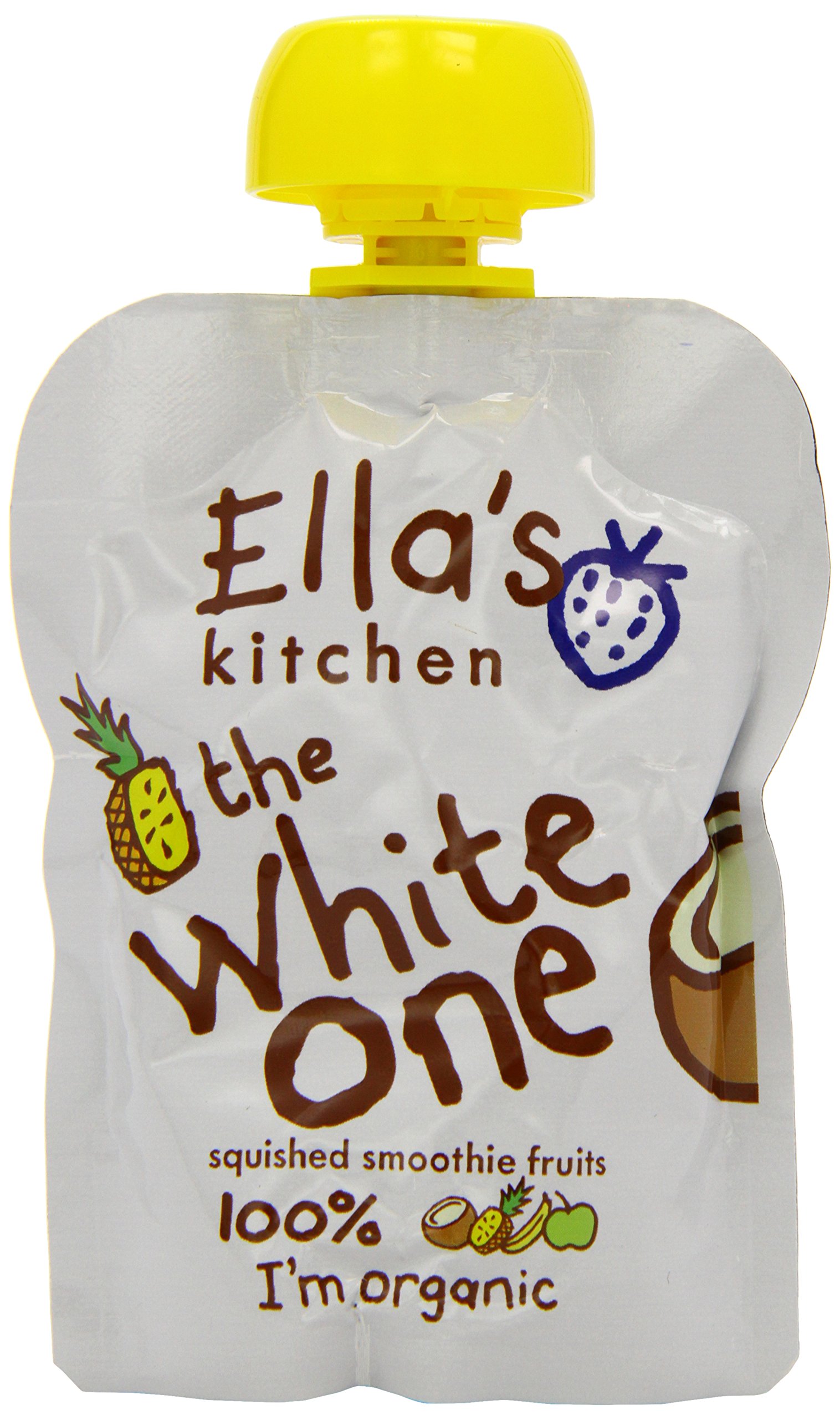 Organic The White One Smoothie Fruit, 4 x 90g
