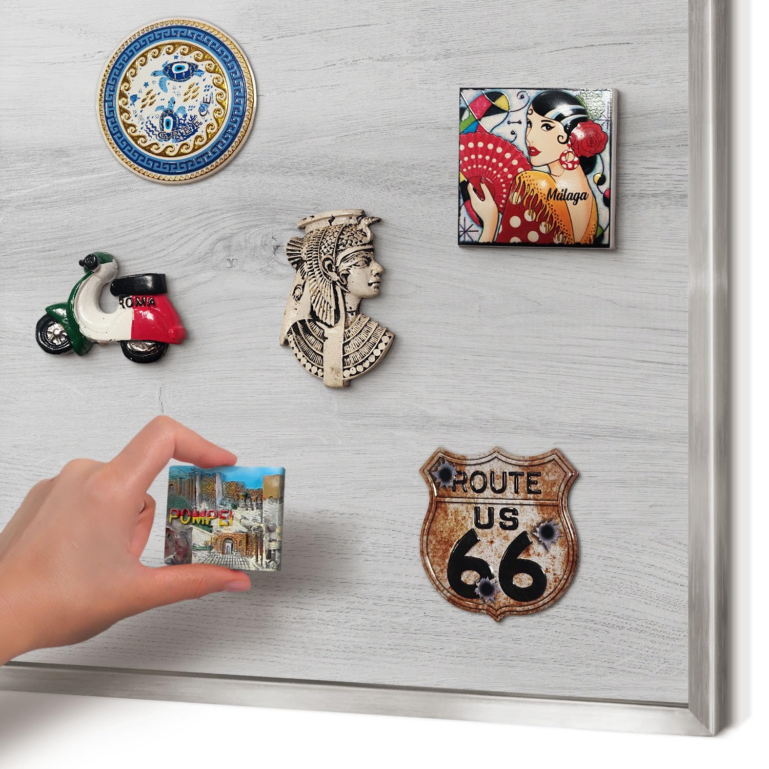 Panel Magnético 60x40 cm | Marco Plateado | Estructura De Madera | Montaje Fácil | Pizarra de Pared | Para Restaurante y Bar | Expositor para Menú, Ofertas del Día
