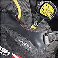 Vista 5 de Cressi Chaqueta de buceo BCD diseñada para uso intensivo - Alta capacidad de elevación, nailon 500D, bolsillos grandes - Sólido: Diseñado en Italia