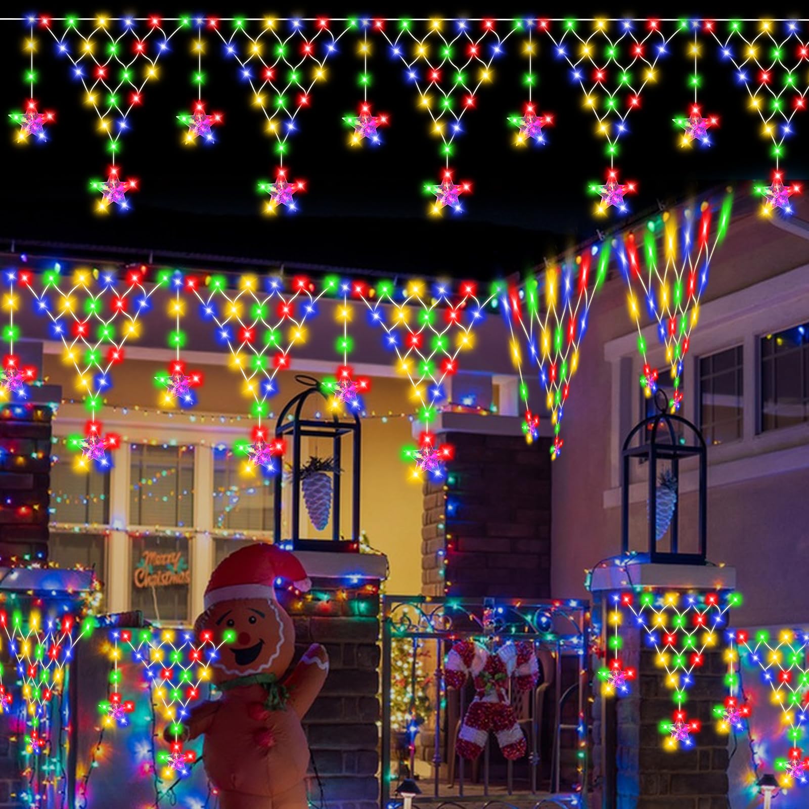Snapklik.com : Outdoor Christmas String Lights Waterproof, 218 LED 13