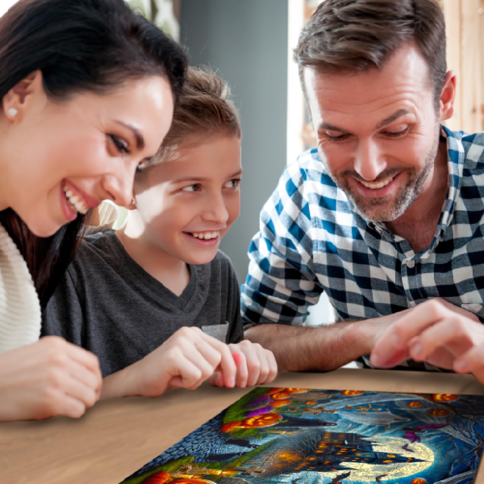 WOODEN.CITY Puzzle d'Halloween en bois 1000 pièces | 54 x 39,4 cm | Fabriqué en UE