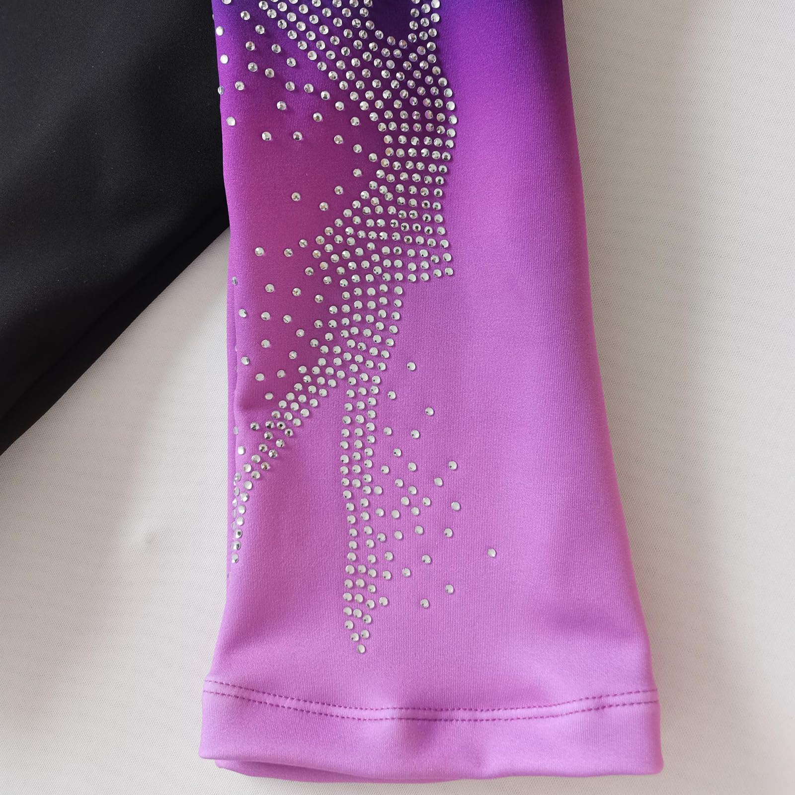 LIUHUO Pantalon de patinage artistique pour fille deux couleurs plus pantalon d'entraînement en velours