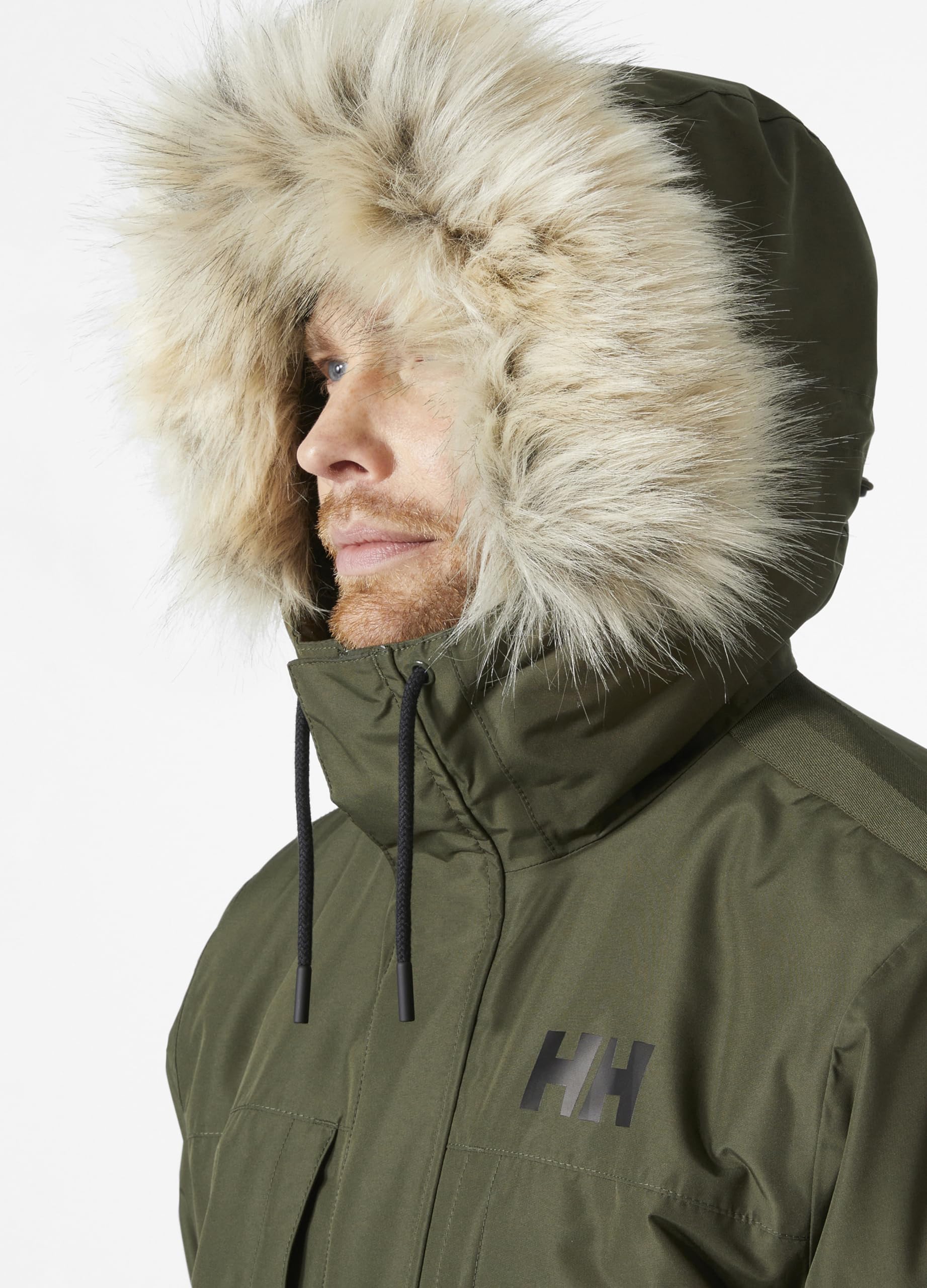 Helly Hansen Mens Coastal 3.0 Parka, Utility Green, S