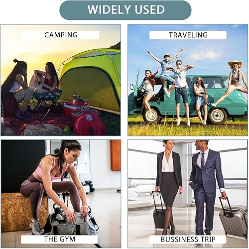 Miniatura 8 de Sibba 1 funda para cepillo de dientes, 1 estuche de viaje portátil, vaso de lavado de boca, recipiente pequeño, juego de almacenamiento de artículos