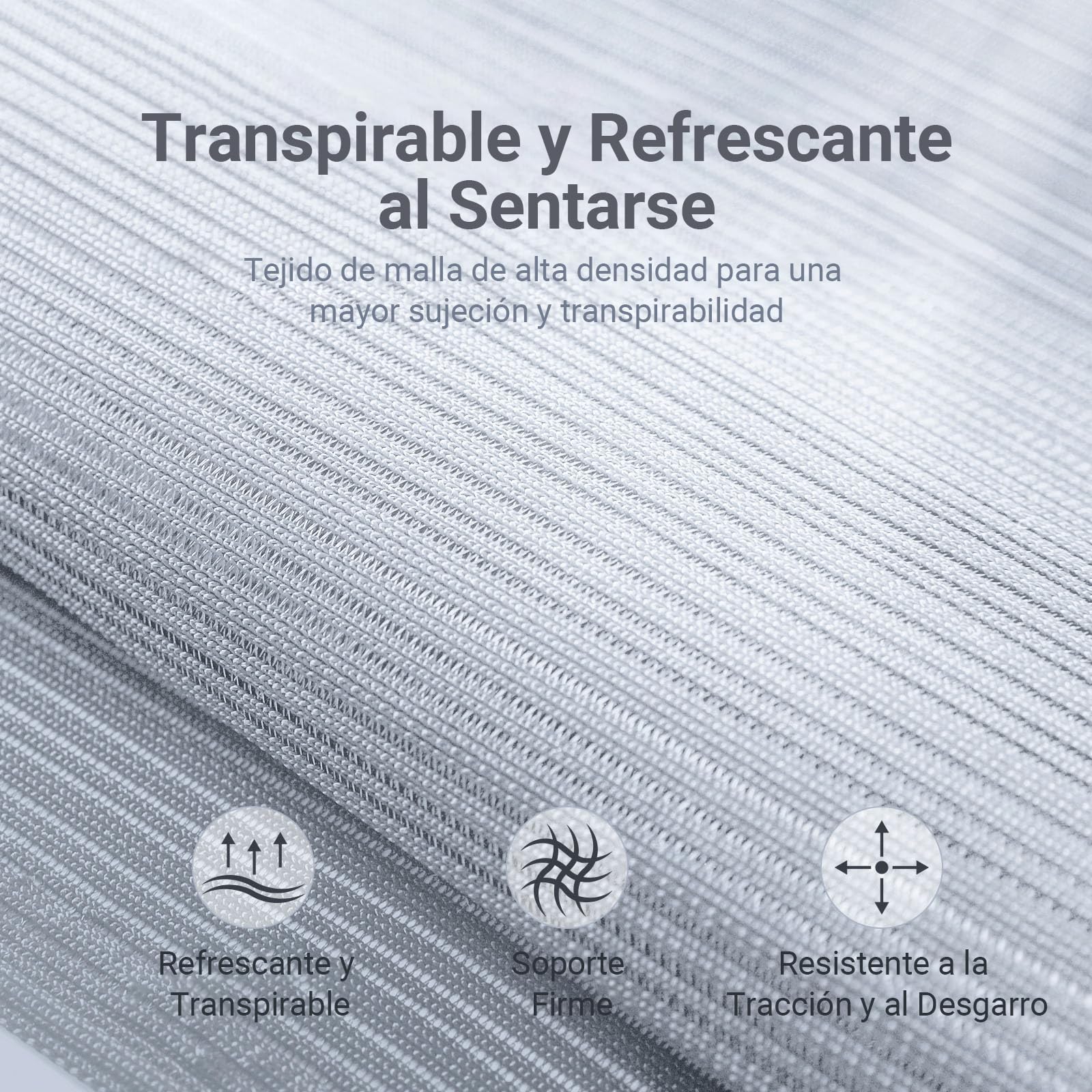 MELOKEA Silla de Oficina, Silla de Escritorio, Reposabrazos Abatibles, Gris | Reposacabezas Ajustable, Asiento Mullido, Soporte Lumbar Ergonómico, Transpirable, Ahorro de Espacio, Certificada EN 1335