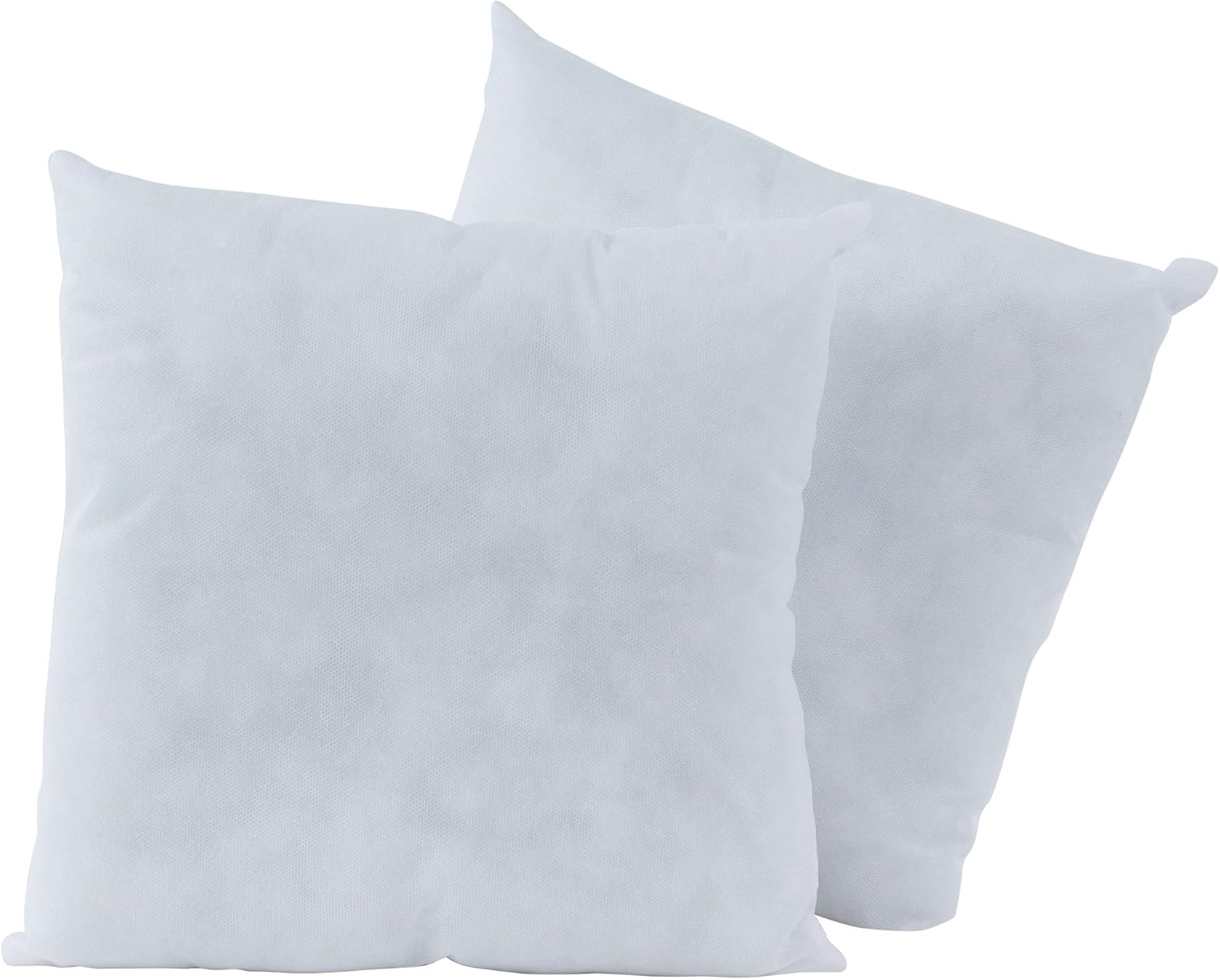 Fairfield JVP162 Poly-Fil Basic Insert for Décor and Throw Pillows (2 Pack), 16" x 16", White