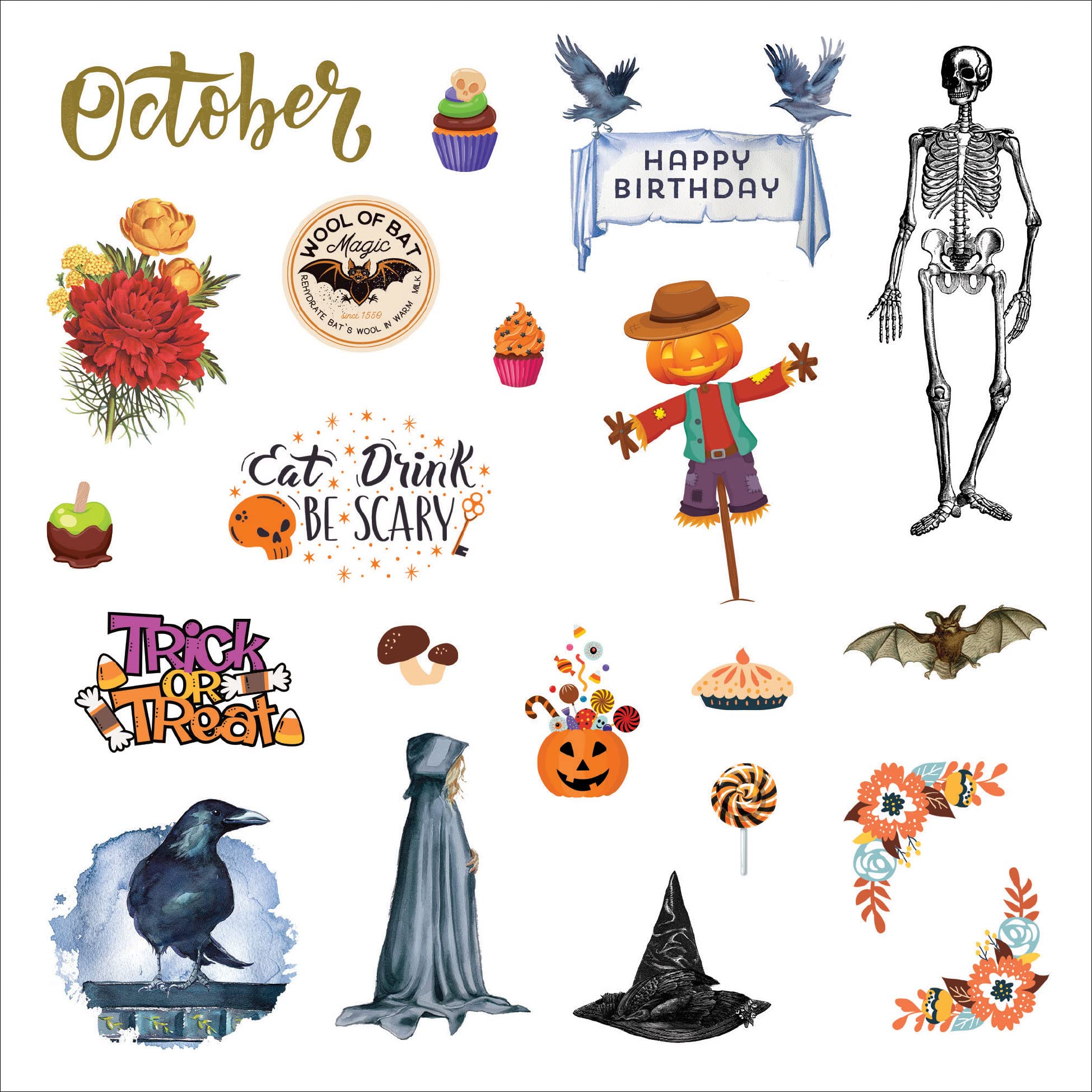 A Year in Stickers: Fun Pictures and Words to Highlight Celebrations