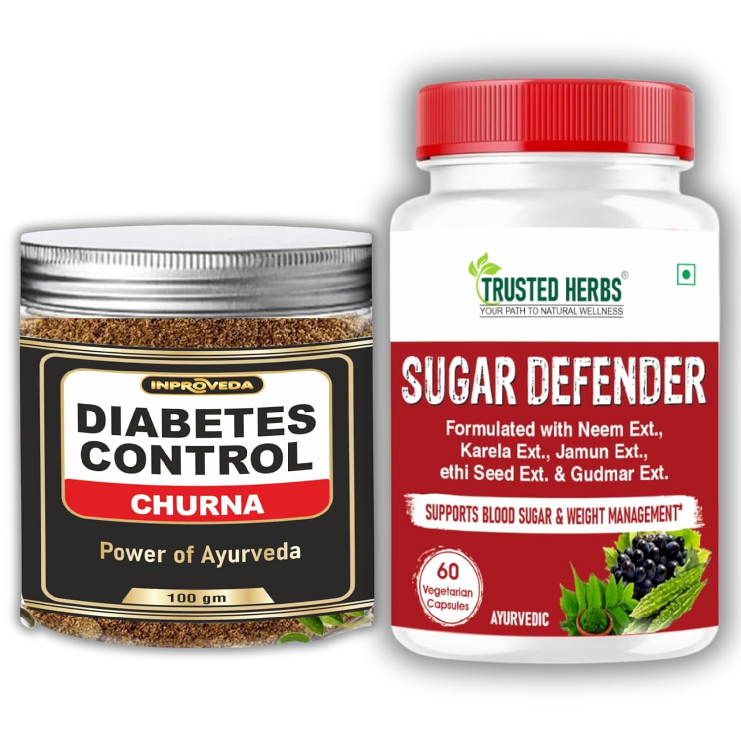 Trusted Herbs Sugar Defender Capsules for Diabetes 60Capsules