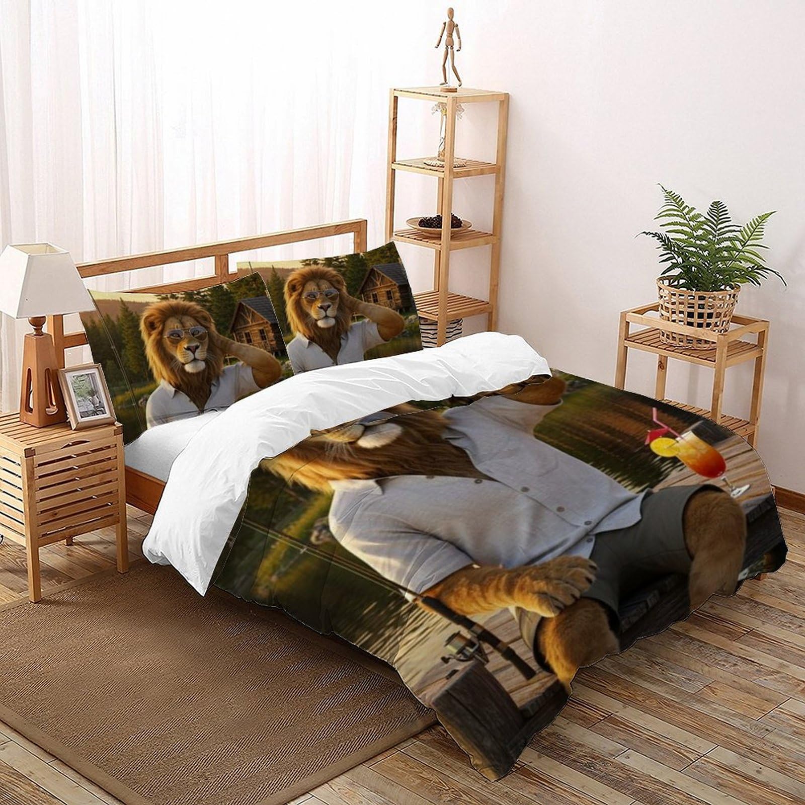 Housse de couette double fermeture éclair lit enfant 200x200