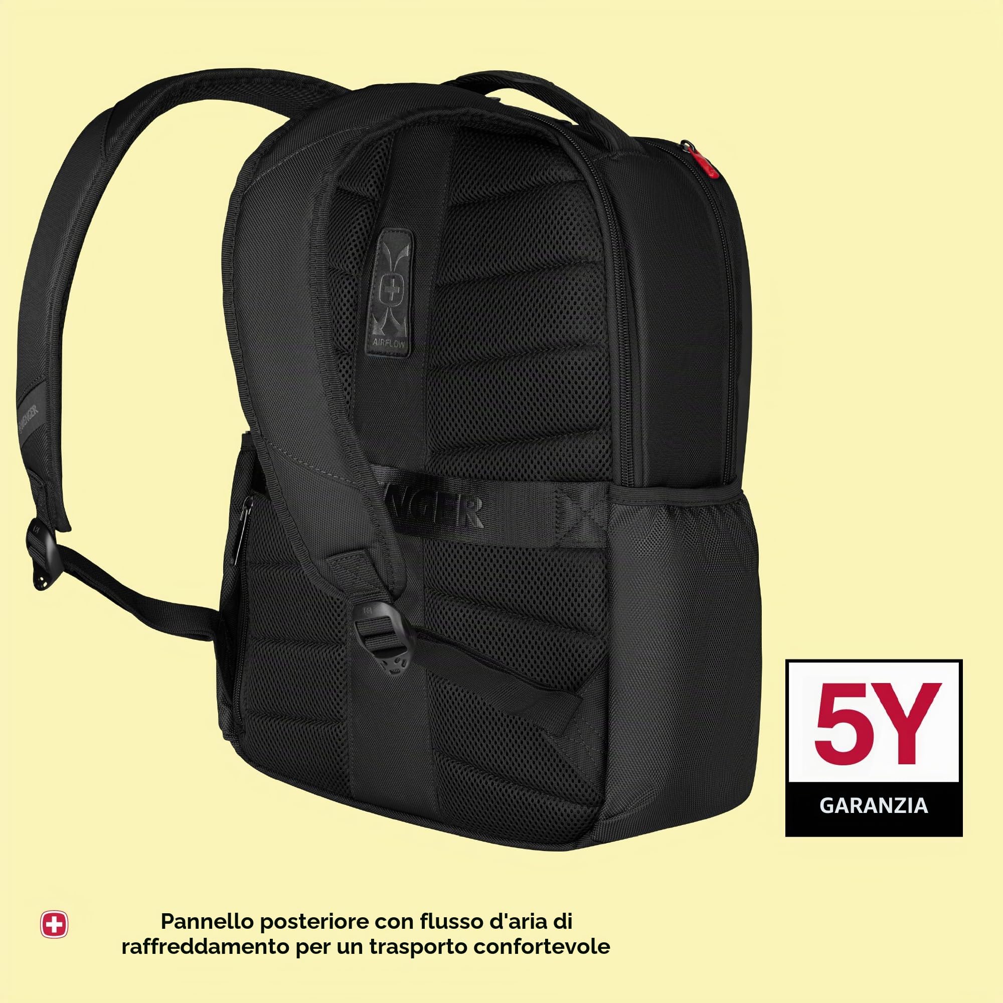 WENGER Zaino Porta PC XE con Tasca per Tablet, Notebook, Tablet 10”, Organizer, Uomo Donna, Ufficio Viaggi di Lavoro Università, Sostenibile