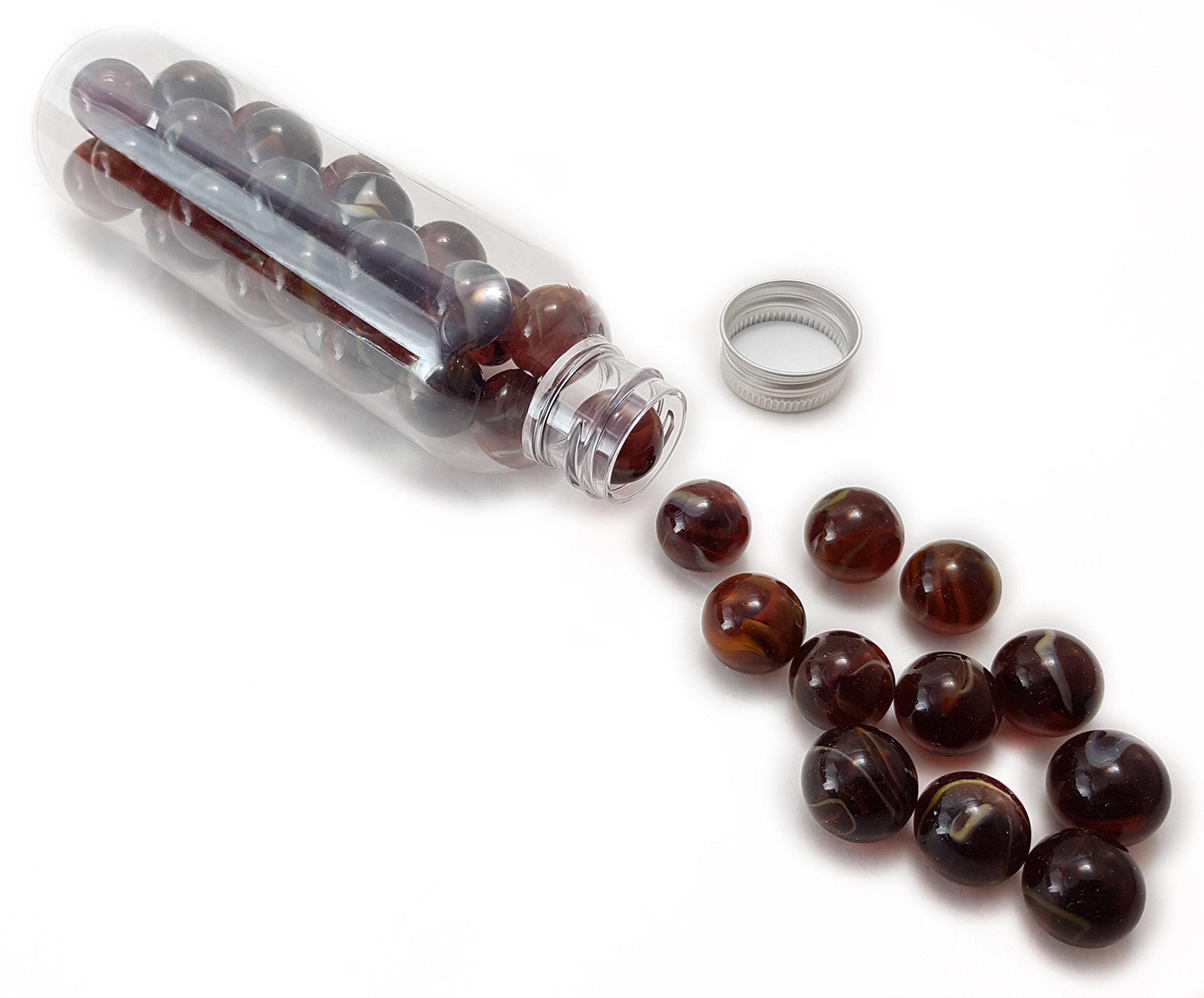 30 Billes En Verre œil De Chat - Collection Souvenirs Souvenirs, Diamètre 16 Mm (variation Possible) - Pour Jouer, Collectionner Ou Décorer Billes Pour Collection Jeu