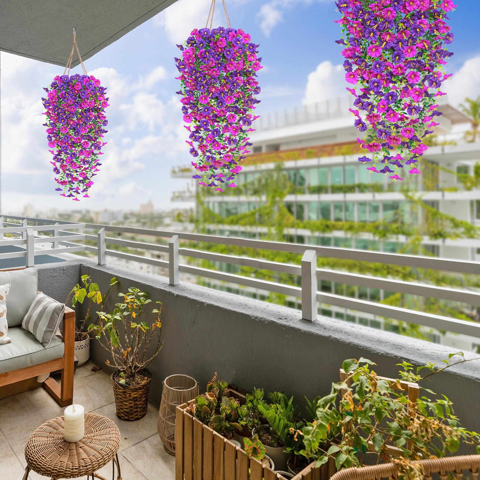 Weldomcor Lot De 2 Fleurs Artificielles à Suspendre