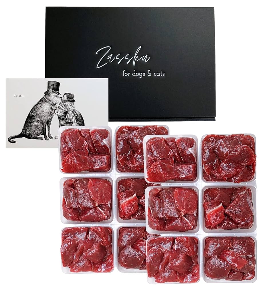 Amazon.co.jp: Zasshu 犬 鹿肉 生 ウェットフード ドッグフード