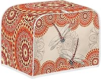Vista 1 de doginthehole Cubierta para tostadora de libélula para cocina, fundas de electrodomésticos pequeños, estilo bohemio, para microondas, tostadora