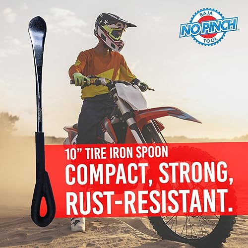 Miniatura 5 de BAJA NO PINCH Cuchara de hierro para neumáticos, herramienta de cuchara para motocross, palanca cambiadora de neumáticos de enduro y motocross, kit