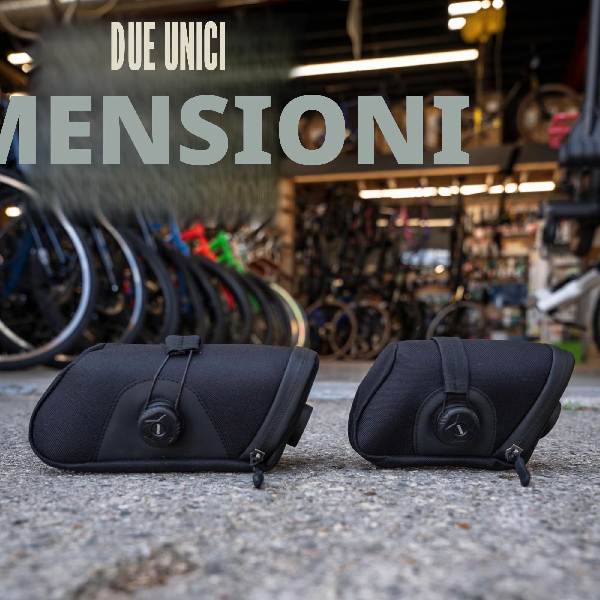 KOM Cycling Borsa da sella sicura con molteplici strumenti, tubo e leve per pneumatici