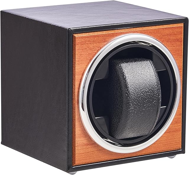 CO-Z Automatic Watch Winder | Dust-Proof Wooden Storage Box and Display Case for Modern Women's and Men's Watches | Retro Self-Winding Mechanical Watch Box with USB Powered and Durable Quiet Motor