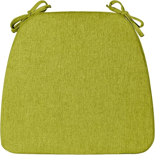 Vista 37 de Juego de 4 almohadillas para sillas de comedor con lazos, cojines de asiento de cocina de madera para sillas, espuma 40D, antideslizante para Beige