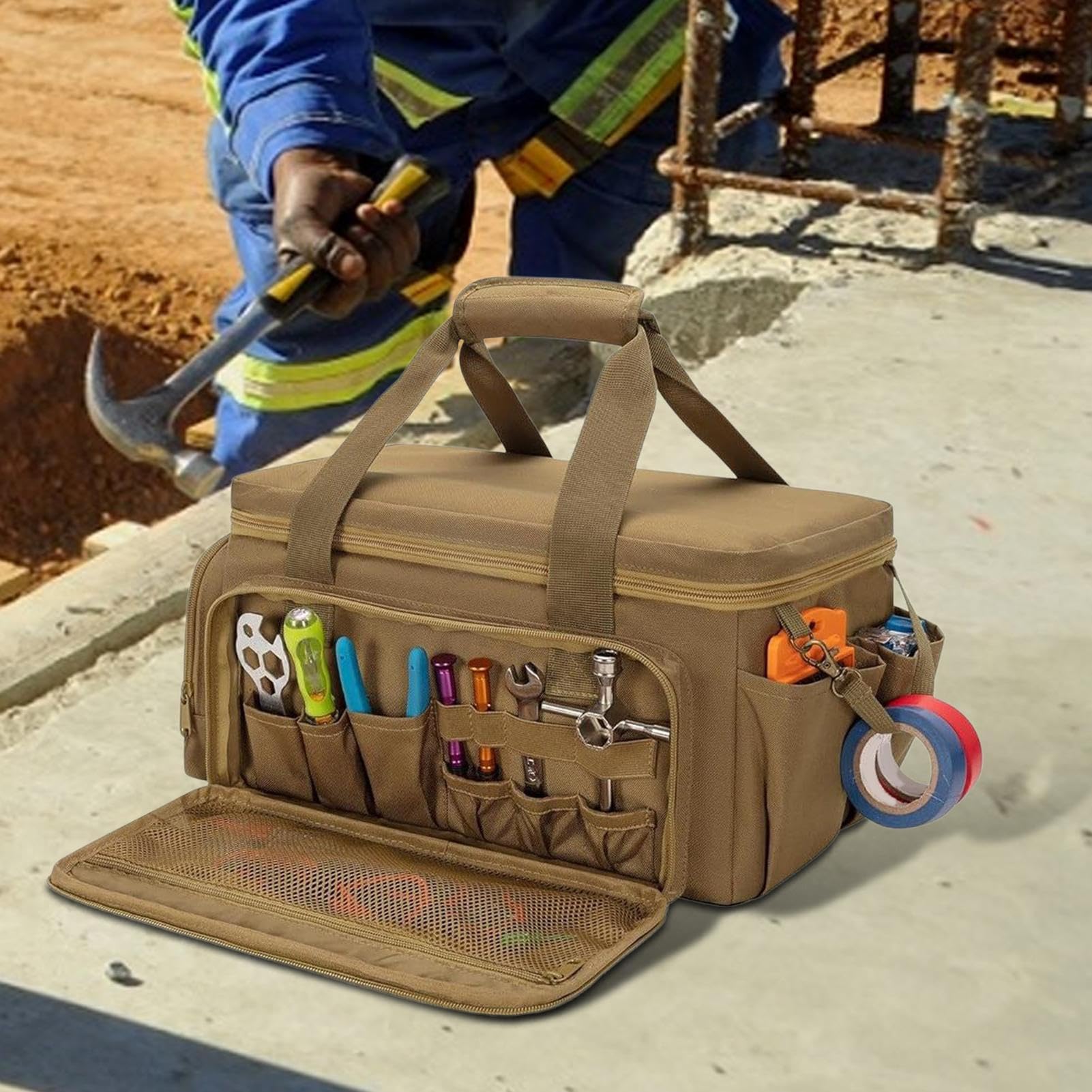 Bolsa Organizadora de Herramientas Tote de Trabajo para Técnicos