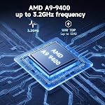 16-inch Laptop Computer with Win11, 8GB RAM 256GB SSD Expandable 1TB, AMD A9 Processor 3.2GHz, Numpad, USB3.0, WiFi5, BT5.0, Type-C, Webcam, for Students and Business