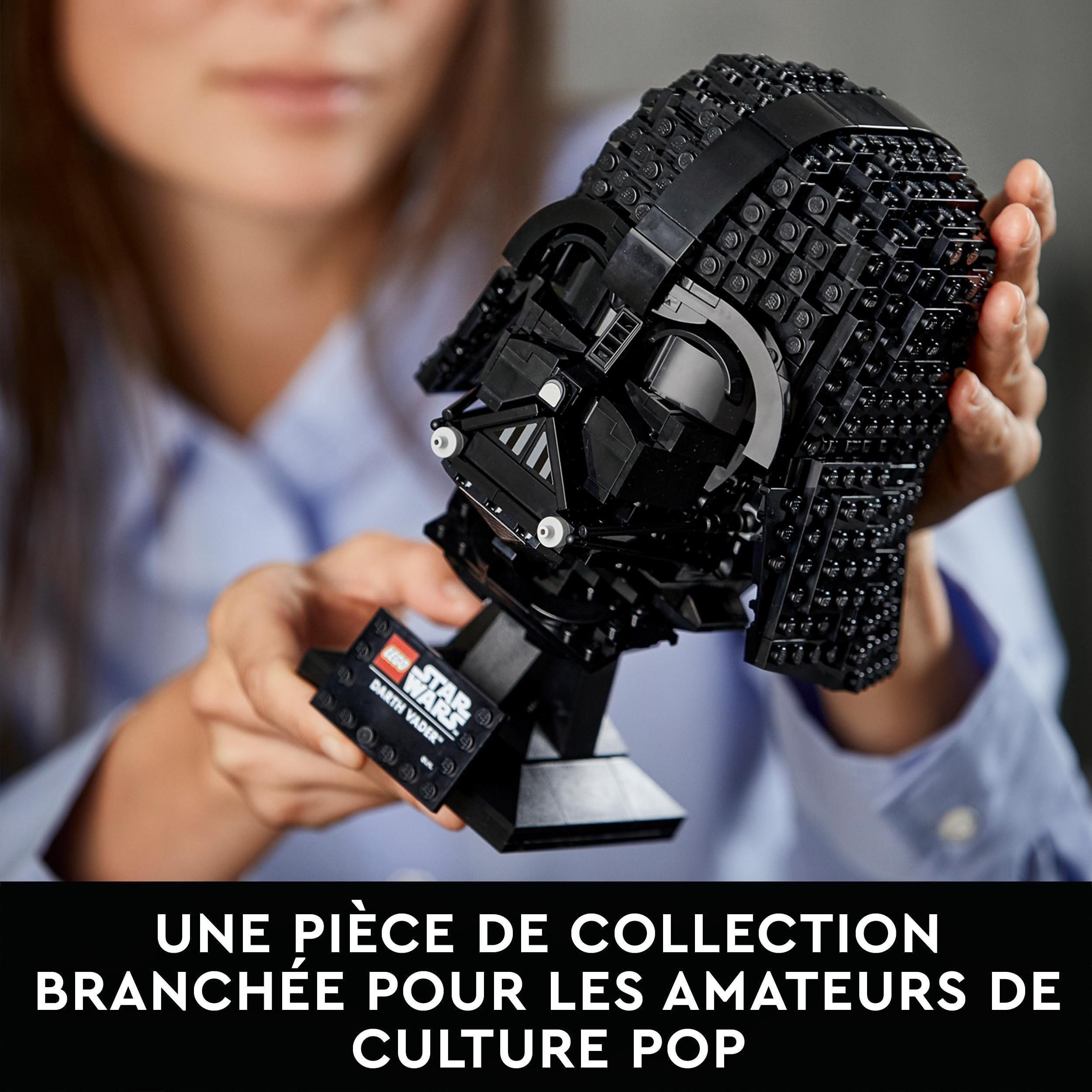 LEGO Star Wars Le Casque de Dark Vador - Kit de Construction - Maquette Adulte de Collection Inspiré du Film - Objet de Décoration et Loisirs Créatifs - Idée Cadeau pour Adultes Hommes et Femmes 75304