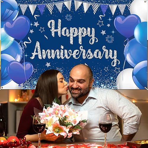 Miniatura 3 de Cartel de fondo de fiesta de feliz aniversario de oro rosa, pancarta de aniversario de boda de oro rosa, póster de fondo de fiesta de aniversario