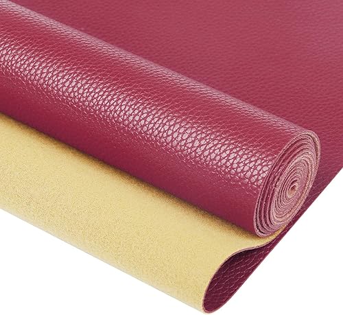 Miniatura 10 de RAGAN - Sábanas de piel sintética de color sólido (7.8 x 53 pulgadas), la tela de cuero es perfecta para aretes de cuero y proyectos de bricolaje