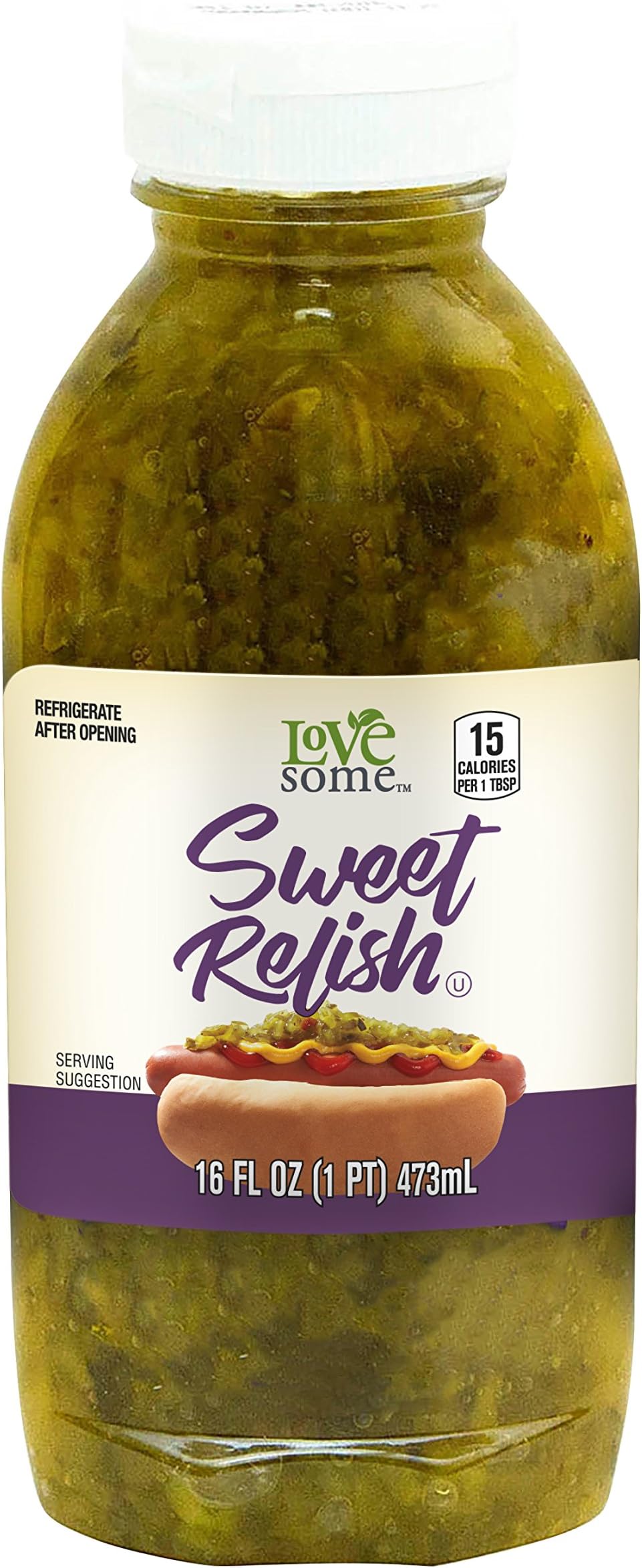 LoveSome Sweet Relish, 16 Ounce (Pack of 12)