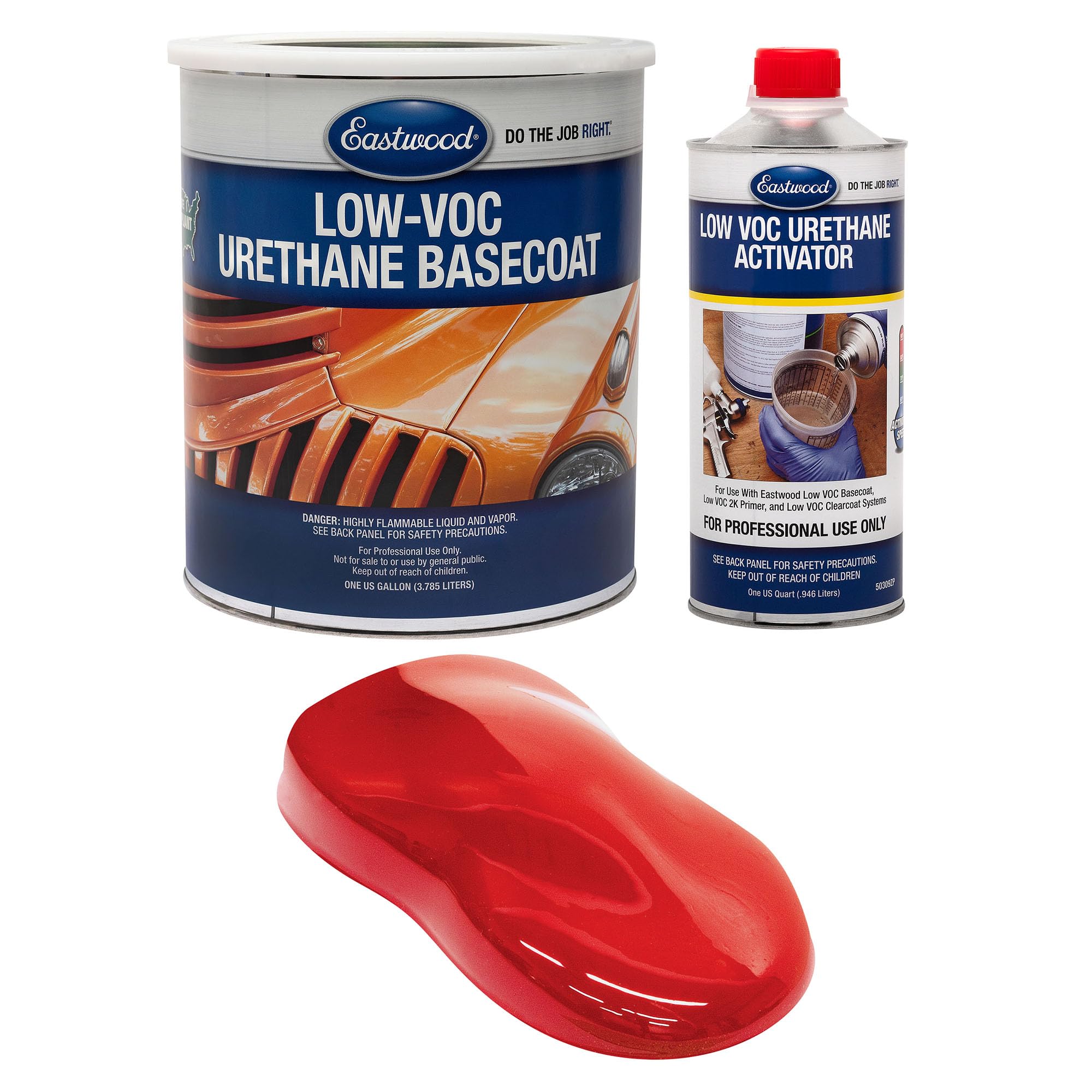 Amazon.com: Eastwood 4:1 Pinup Red 2K Basecoat and Activator