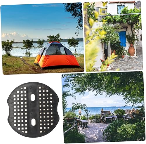 Miniatura 7 de Angoily 100 piezas espaciadores de uñas de jardín tienda de campaña para acampar cuñas de metal arandela jardinería U- Junta de uñas de césped