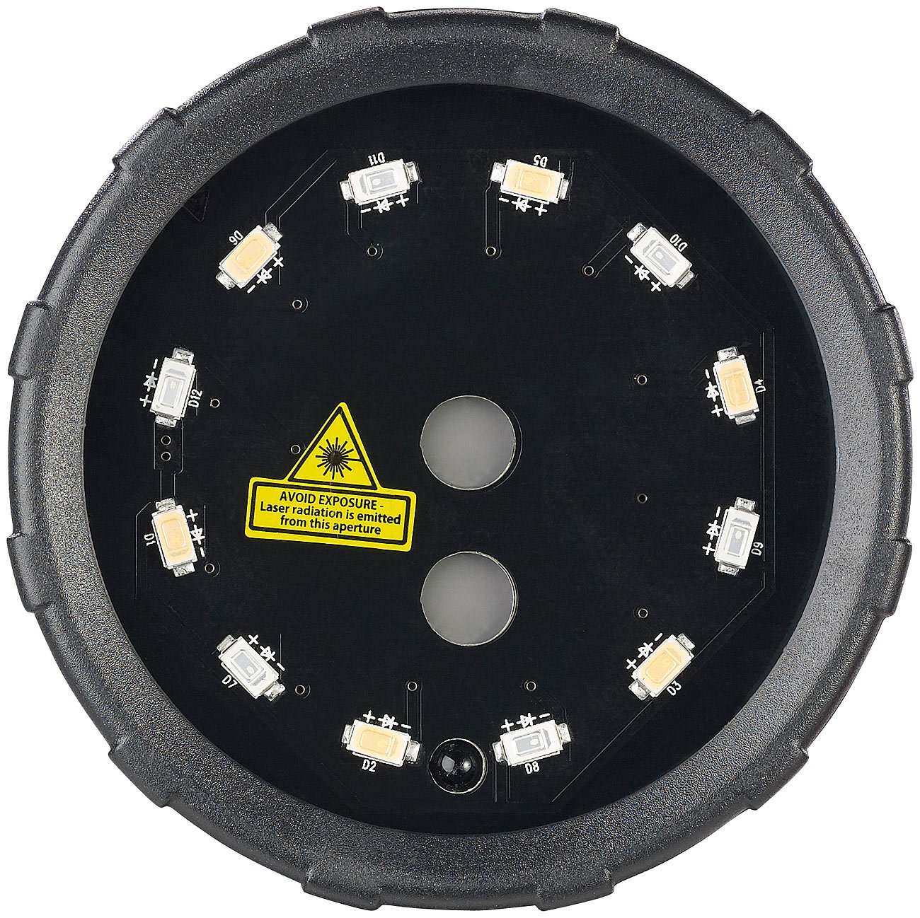 Lunartec Sternenprojektor: Laser-Projektor mit 12 LEDs, 8 Licht-Effekte, Timer, Fernbed., IP65 (Weihnachtslaser, Laserstrahler, Weihnachtsbeleuchtung außen)