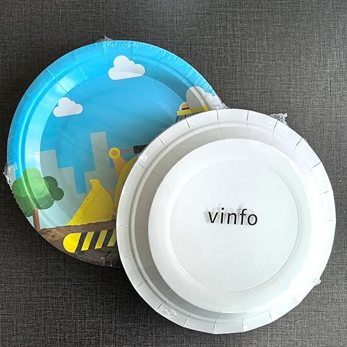 Miniatura 7 de Juego de 97 piezas de suministros para fiesta de cumpleaños de construcción, para niños, sirve para 24 excavadoras de invitados, camión excavador,